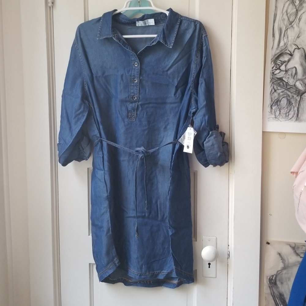 Soft Denim shirt dress